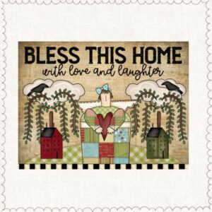 Transfer DTF Bless this home angel